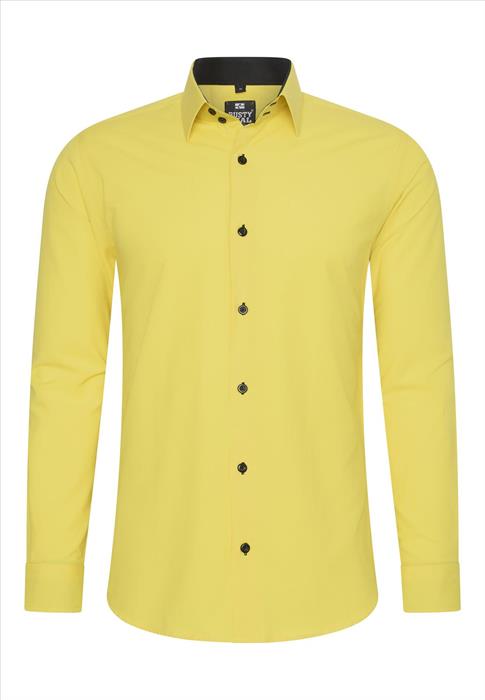 jacht Buiten adem vertaler Rusty Neal heren overhemd geel | Slim fit | Italian-Style.nl