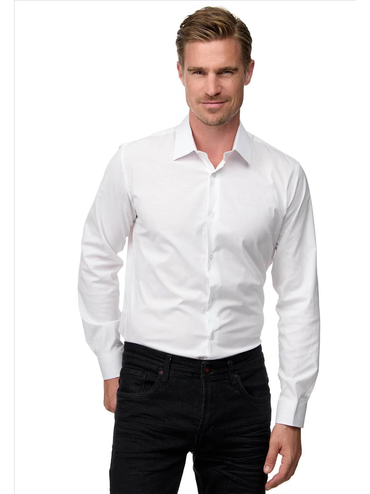 ItalianStyle - Herenoverhemd - Slimfit - Wit - Businesslook