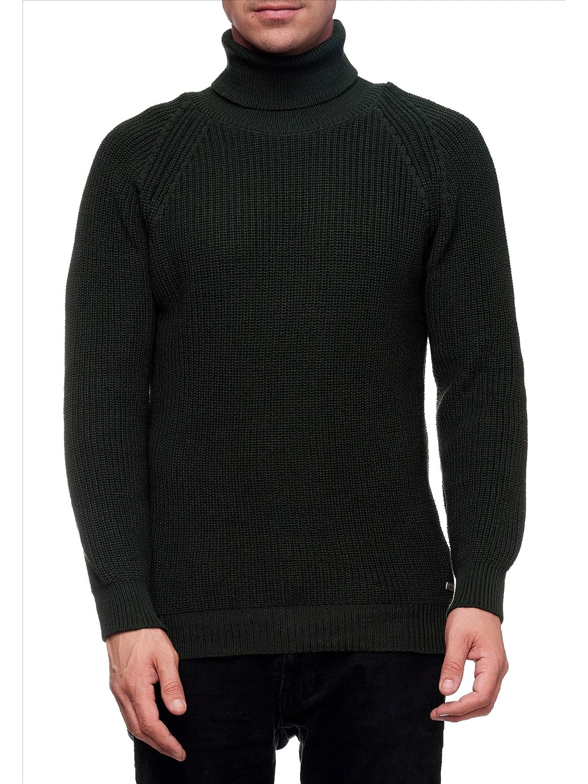 RustyNeal - Heren Coltrui - Kaki - Longsleeve - Coltrui