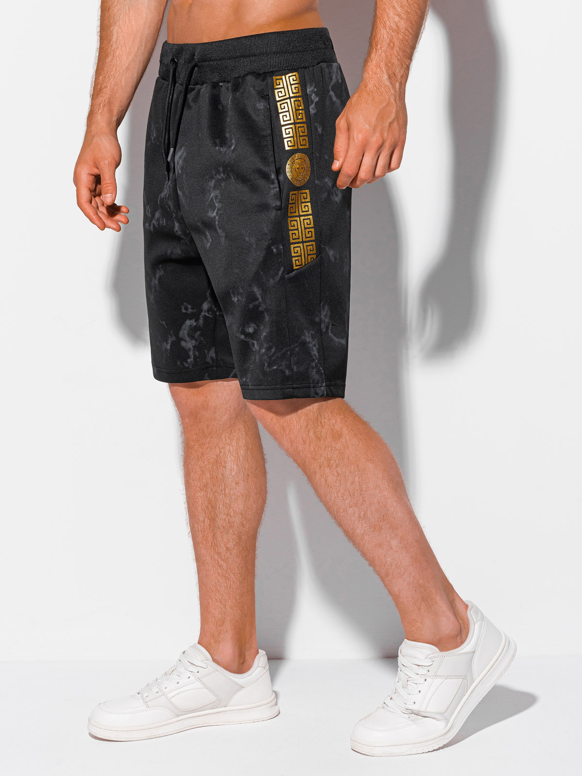 Mannen sweatshort W410 - zwart, maat L