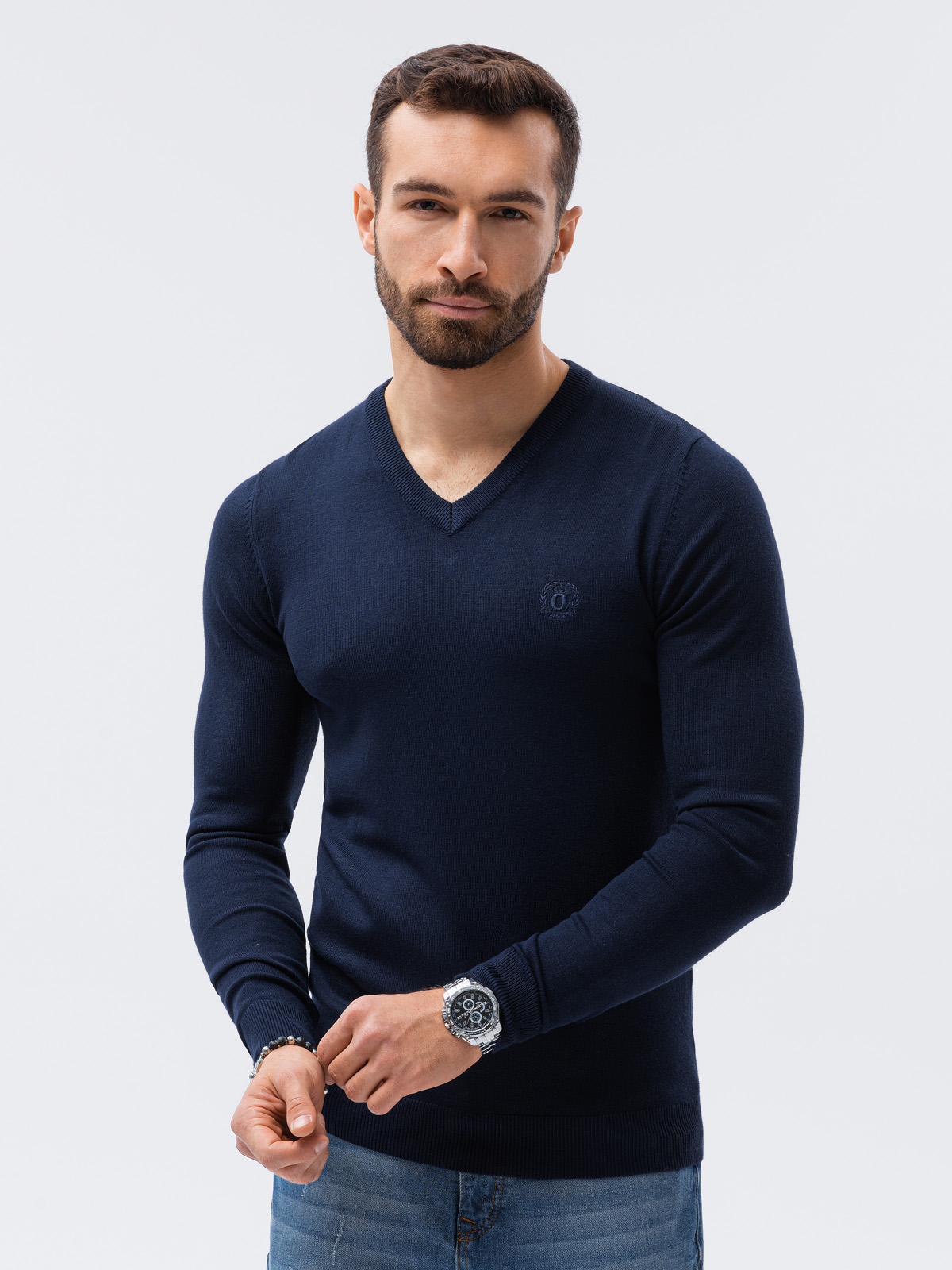 Herensweater E191 - navy