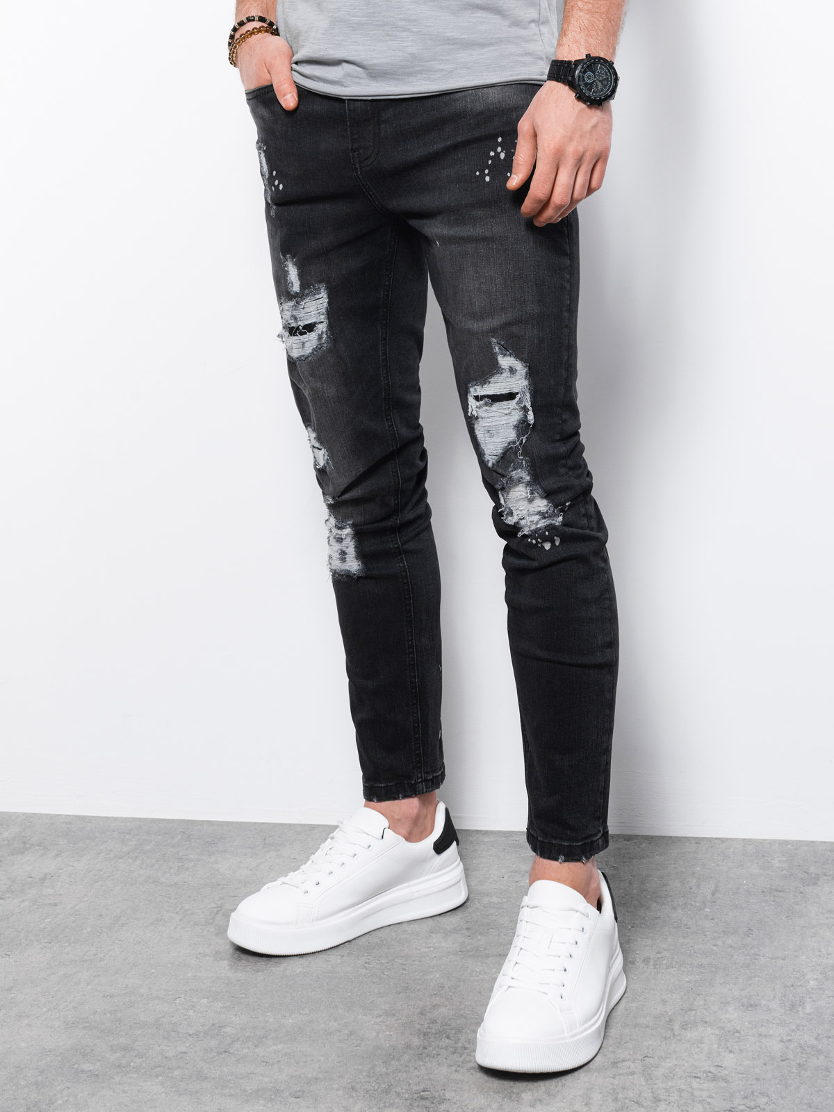 Heren jeans P1065 - zwart, maat XL