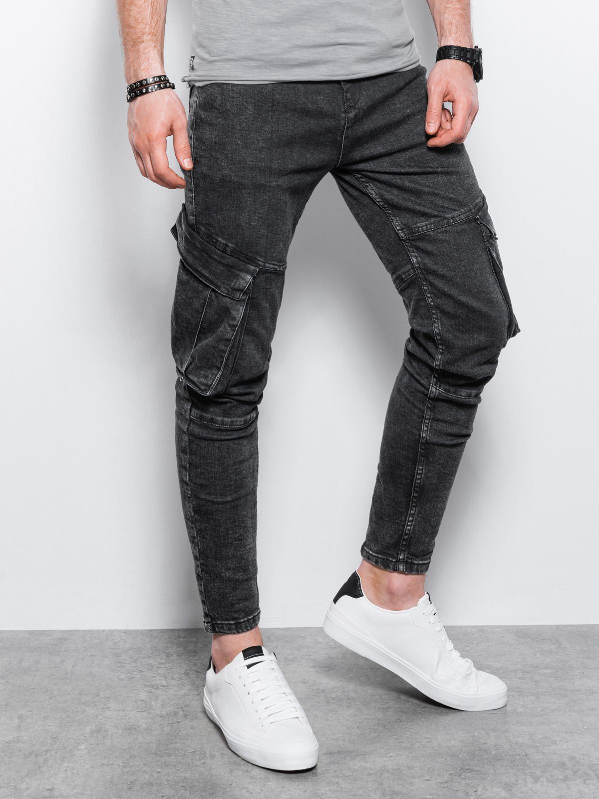 Heren jeans P1079 - zwart