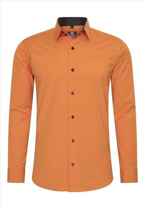 Rusty Neal heren overhemd Oranje | Slim fit | Italian-Style.nl, maat M