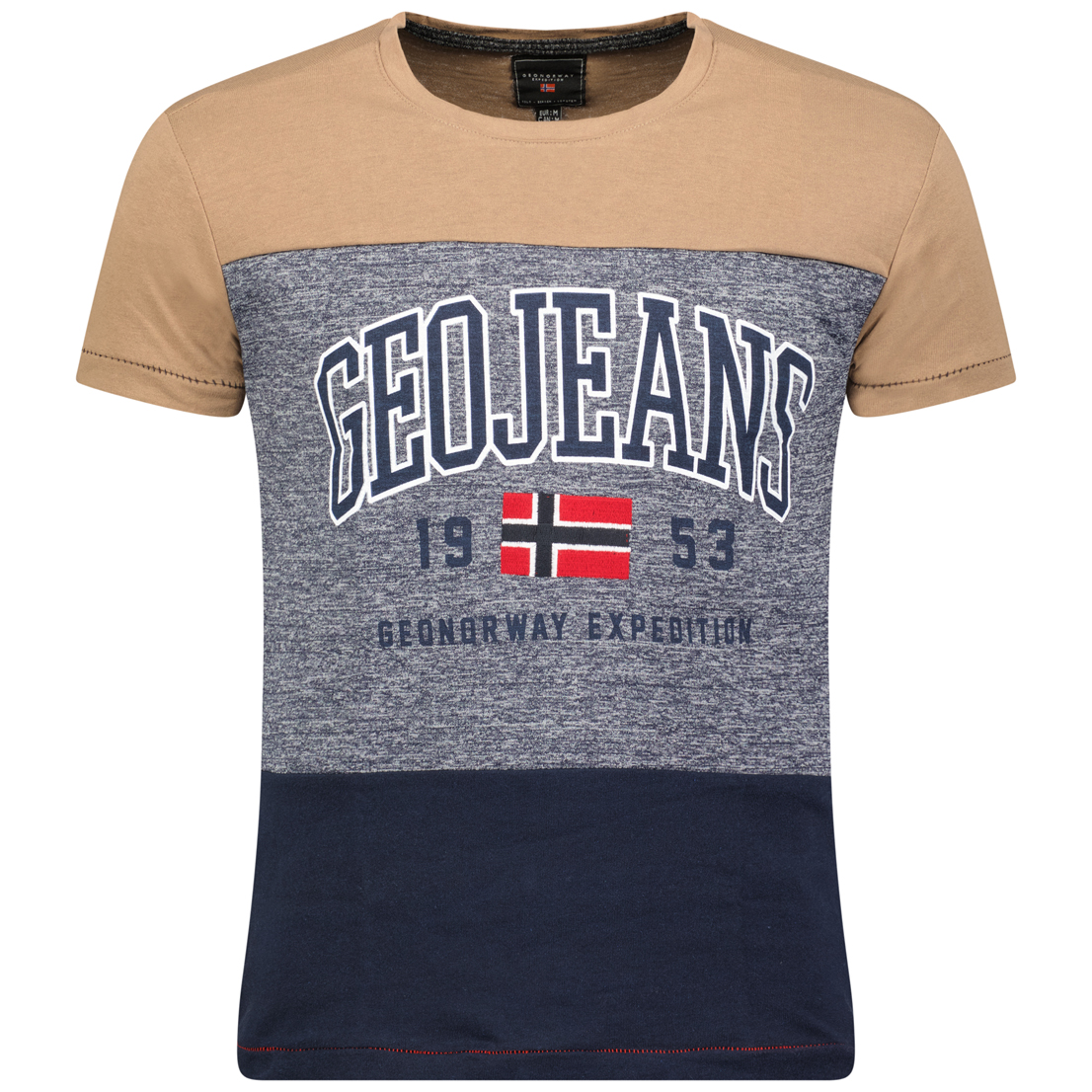 Geographical Norway - T-shirt Heren - Jerudico - Taupe