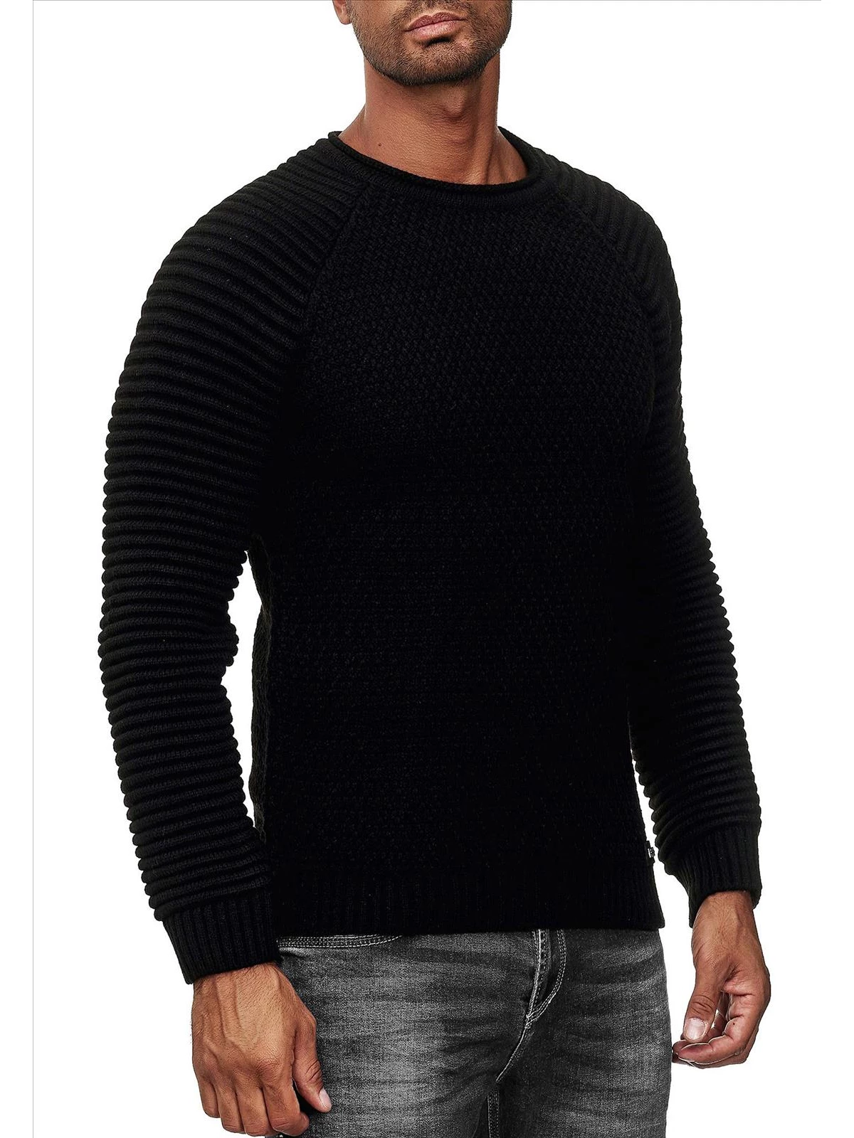 RustyNeal - Heren Trui - Zwart - Longsleeve - Modernfit - Art.nr. 13318