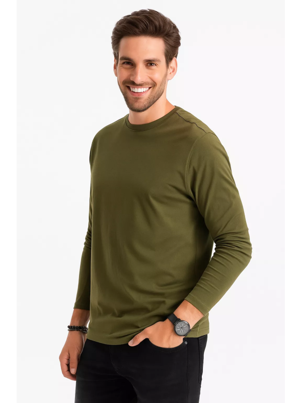 Ombre - Jidney - Longsleeve Heren - Olijf - Groen - Art.nr. 0106