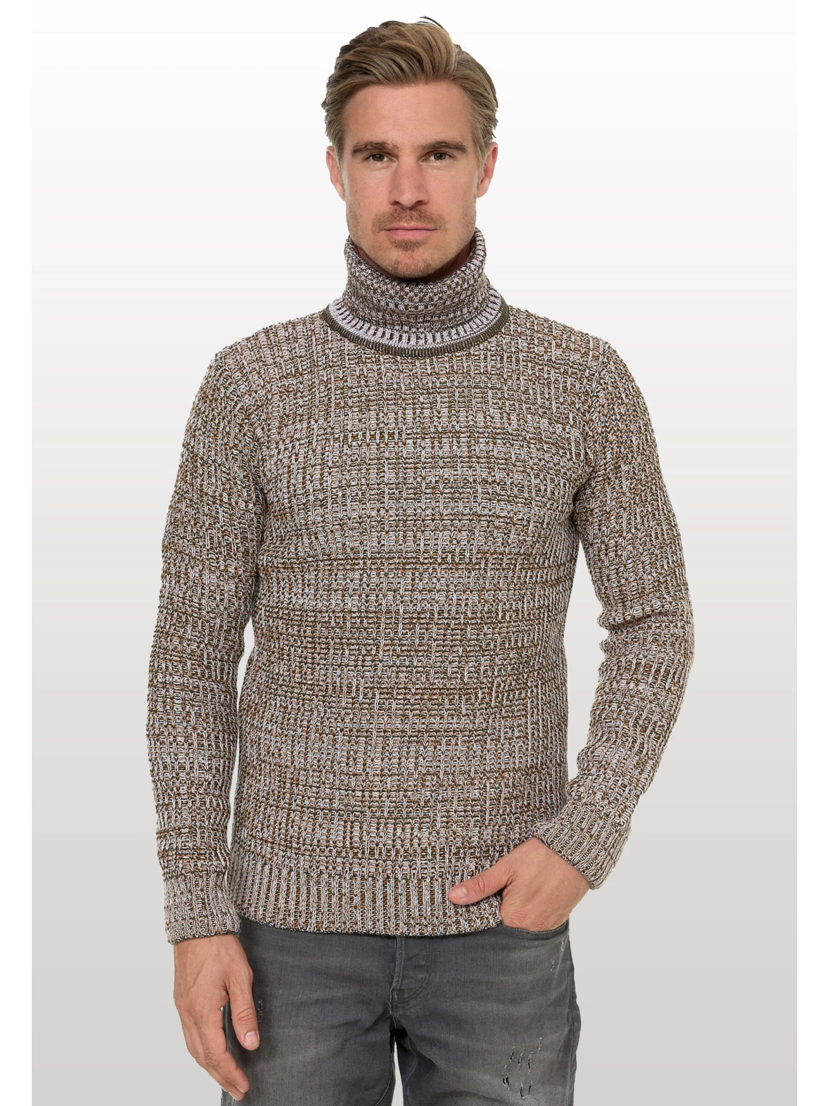 Rusty Neal - Coltrui Heren - Beige - Casual - Stijlvol - Art.nr. 13435