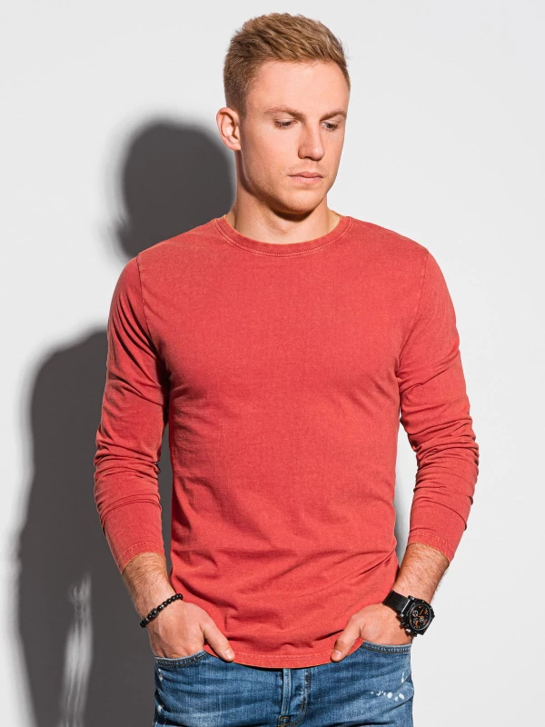 Ombre - Herenlongsleeve - Rood - Lange Mouw - Zachte Stof - Art.nr. L131-V3