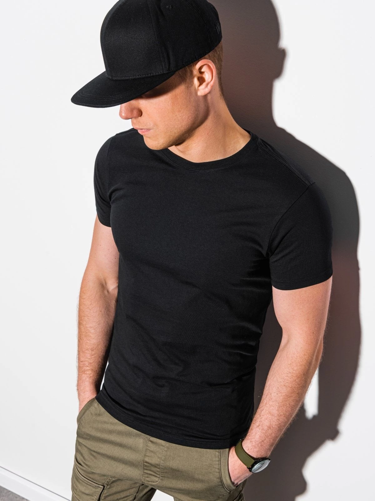 Ombre - Heren T-shirt - Shirt - Zwart - Casual - Art.nr. S1370-2