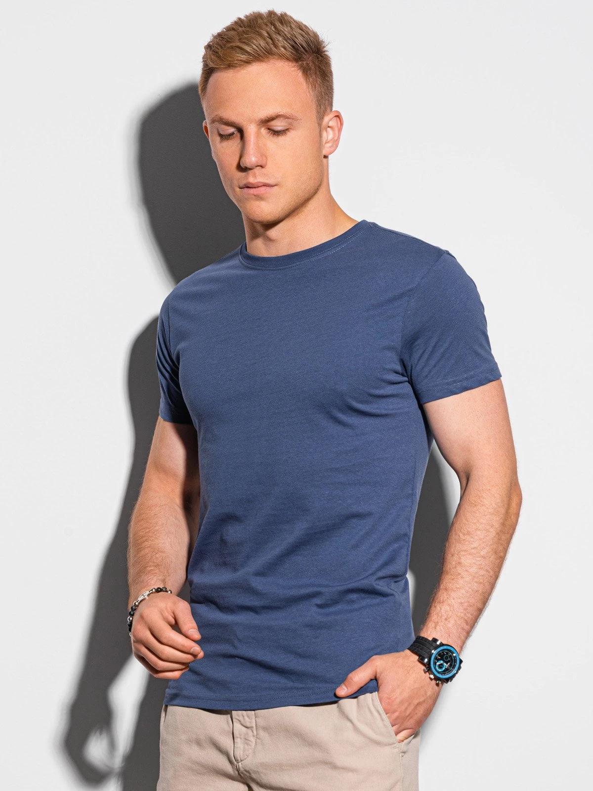 Ombre - Heren T-shirt - Shirt - Blauw - Casual - Art.nr. S1370-11