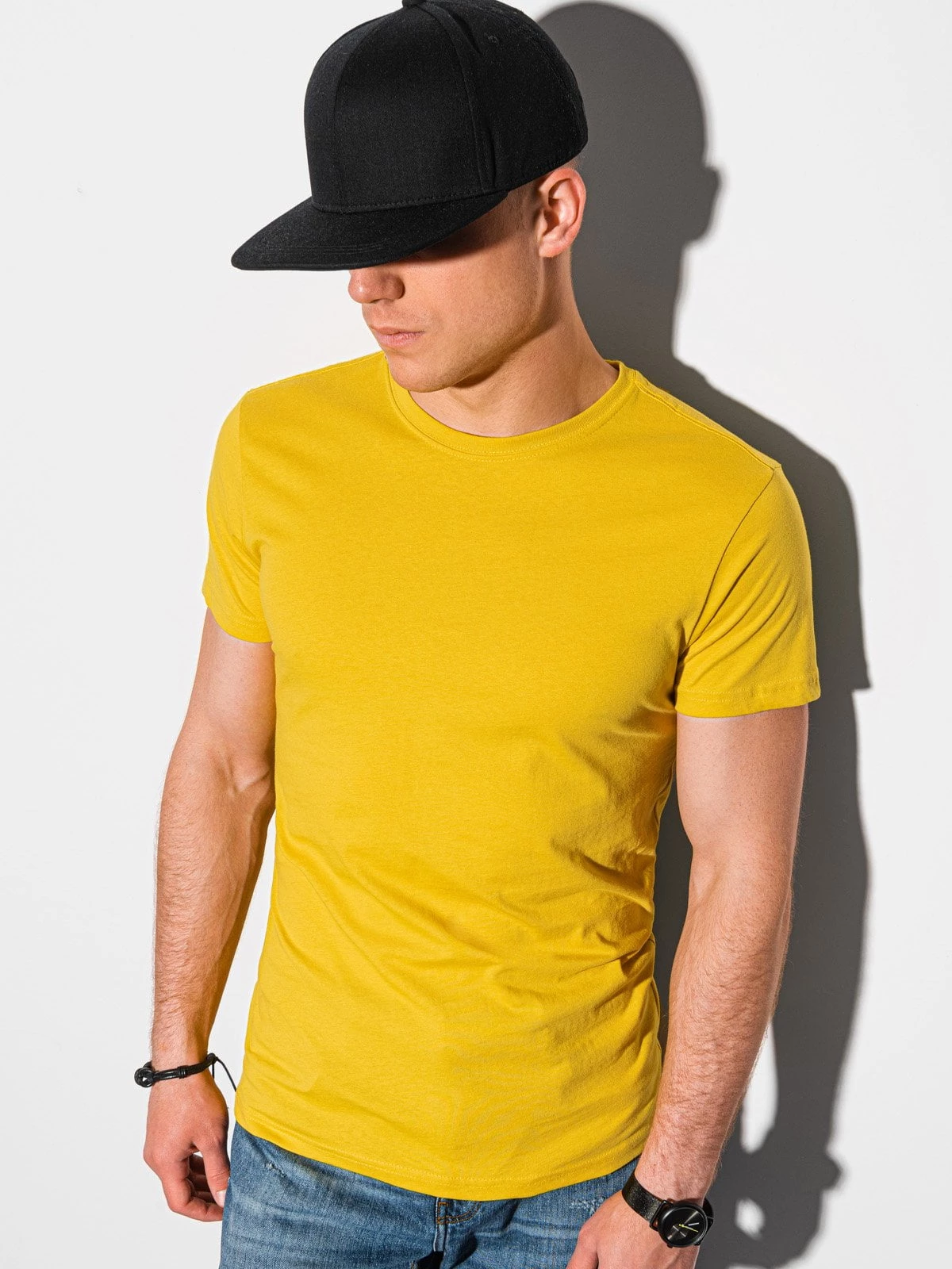 Ombre - Heren T-shirt - Shirt - Geel - Casual - Art.nr. S1370-8