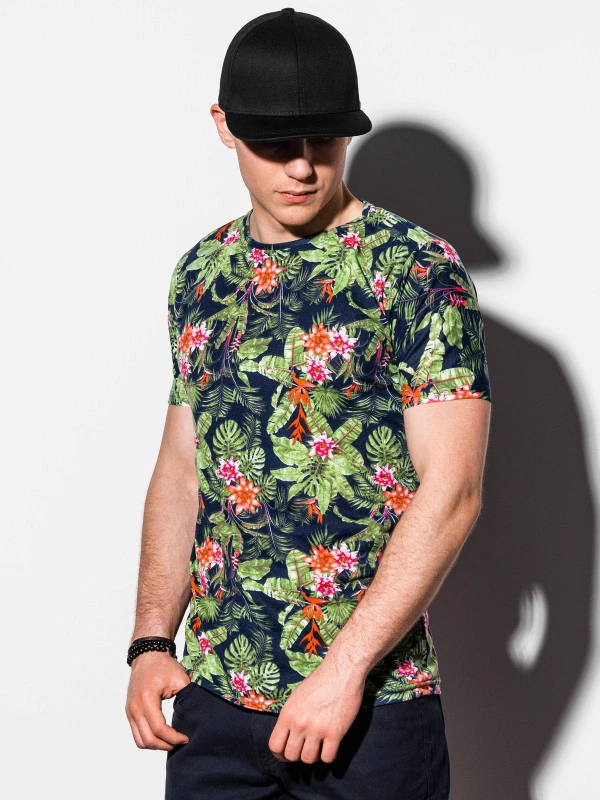 Ombre - Heren T-shirt - Shirt - Print - Zwart - Art.nr. S1289