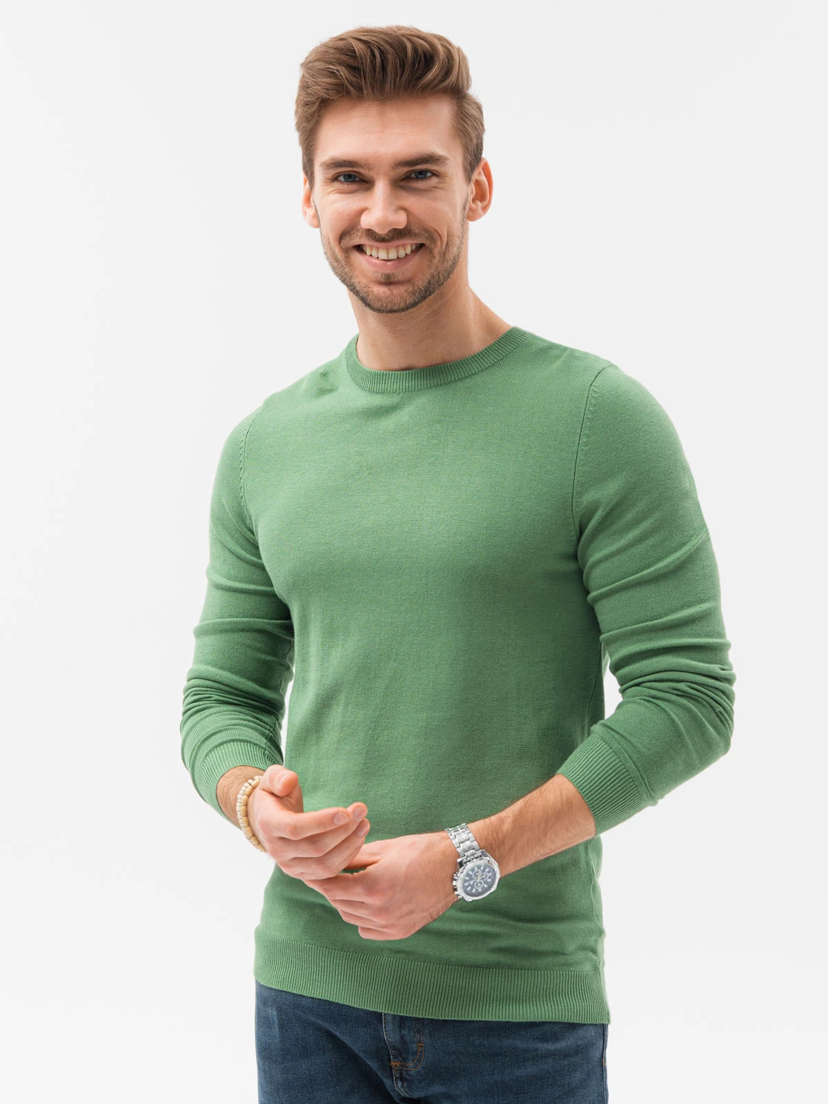 heren sweater groen