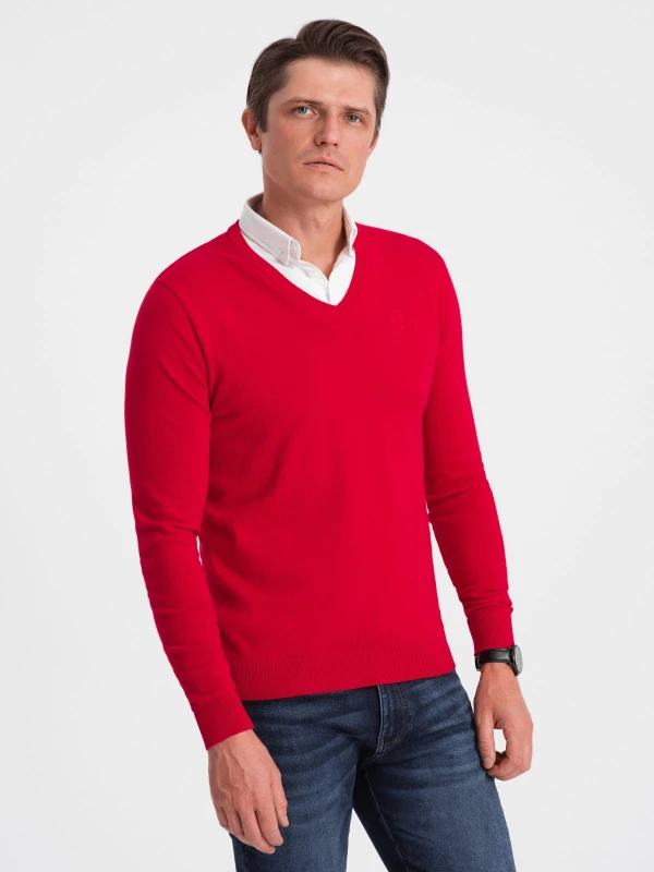 Ombre - Vaste Overhemd Kraag - Rood - Romana - Dunne Zomerse Kleding - Art.nr. 102