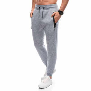 eng_pl_Mens-sweatpants-with-zippered-pockets-EM-PASK-0102-grey-melange-V3-124180_2