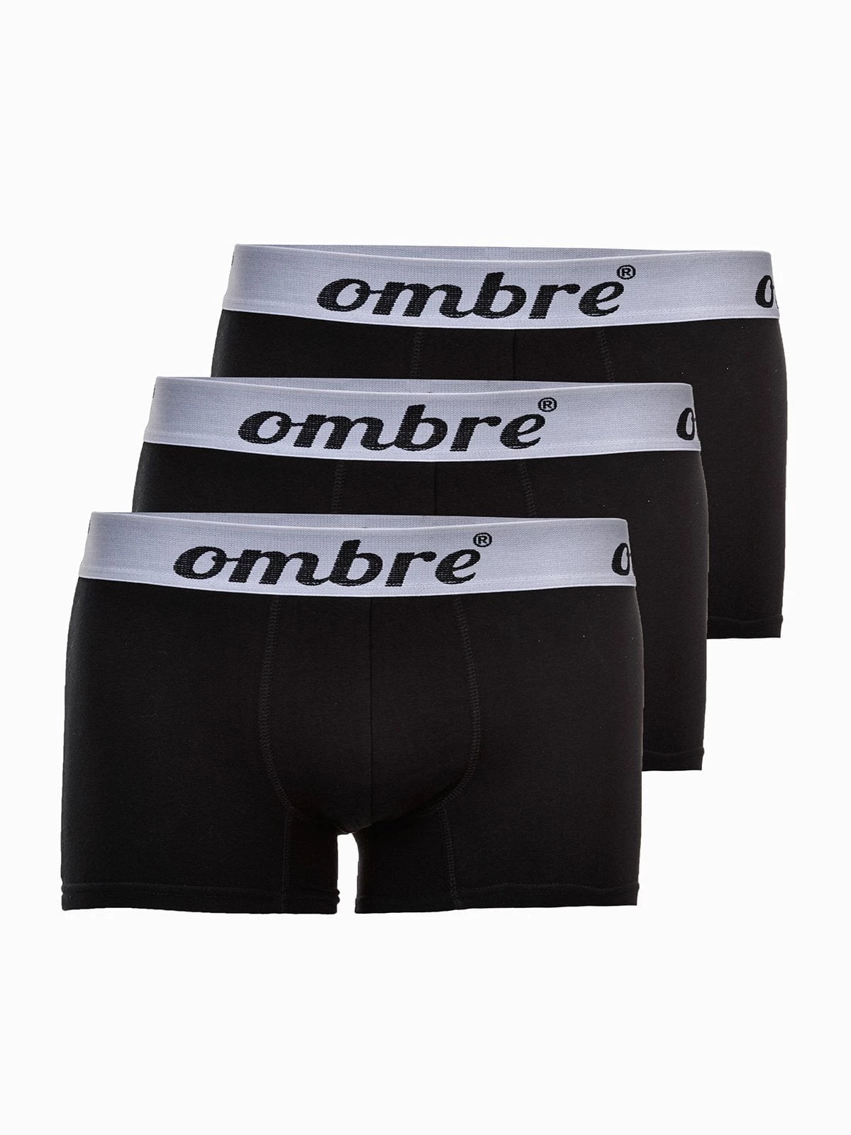 Ombre - Herenboxershort - Zwart - Stretch - 3-Pack - Art.nr. U06
