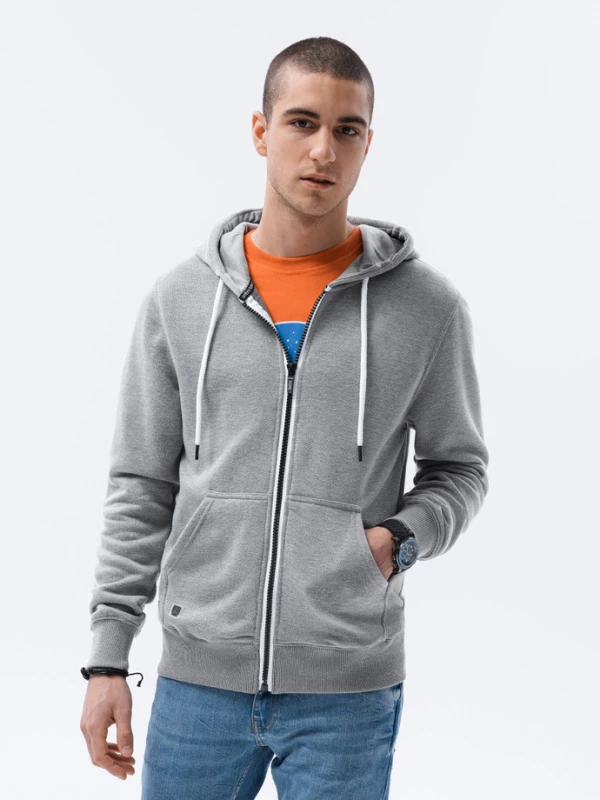 heren vest grijs melange
