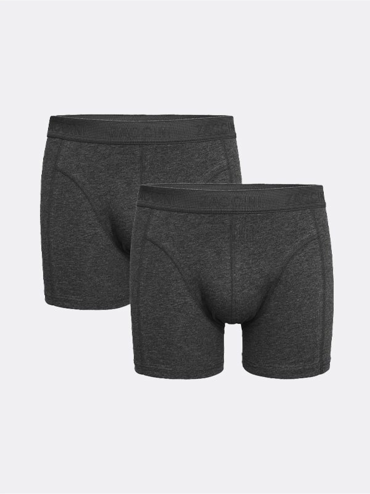 Zaccini - Heren Boxershort - Grijs Melange - 2-Pack - Moda Italia - Art.nr. 102-20