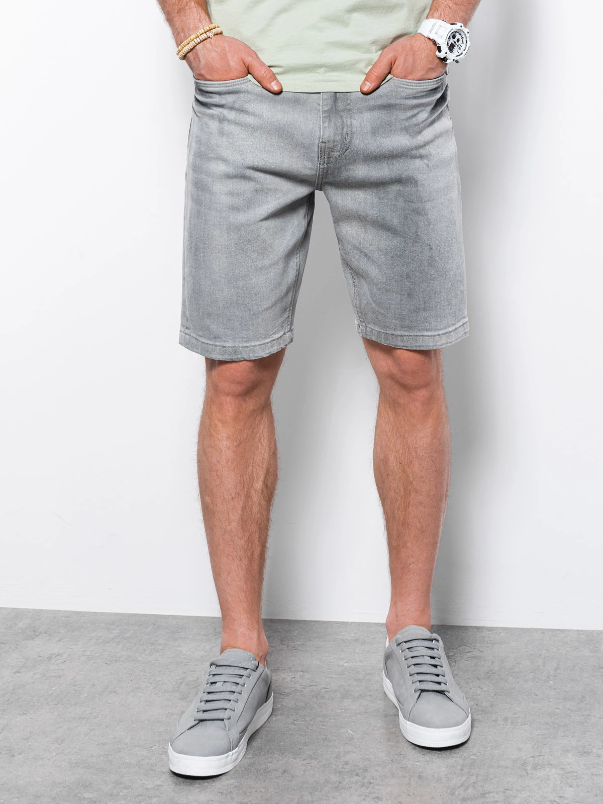 Ombre - Shortheren - Jeans - Grijs - Denim - Art.nr. OMB113