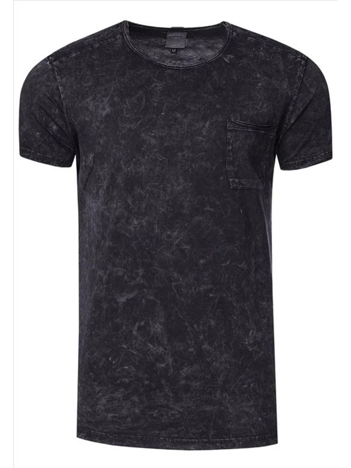 RustyNeal - Heren T-shirt - Shirt - Zwart - Borstzak - Art.nr. 15283