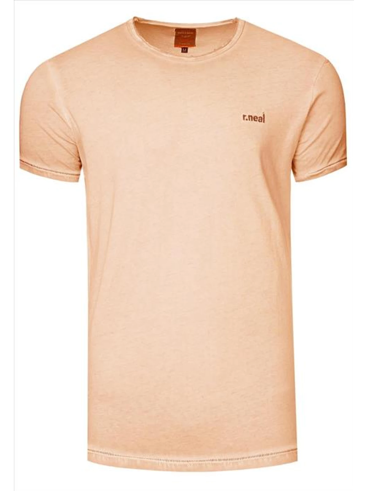 RustyNeal - Heren T-shirt - Shirt - Zalmkleur - Opdruk - Art.nr. 15280