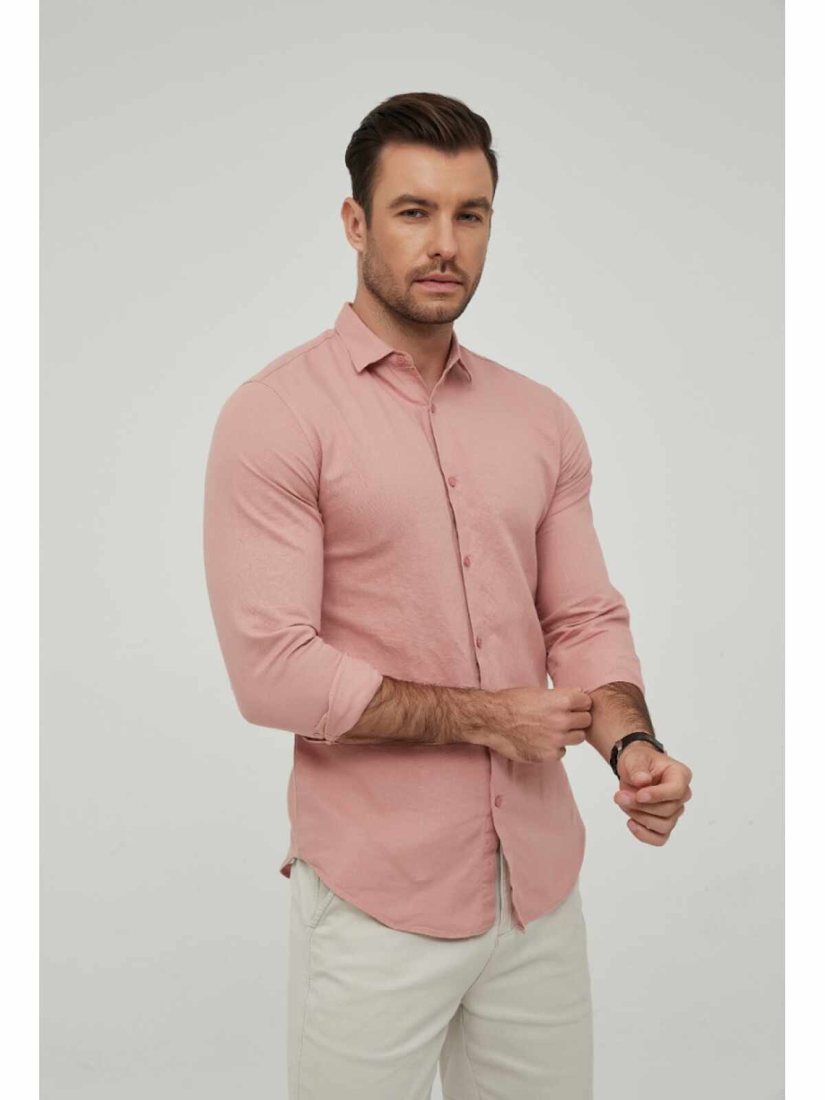 linnen heren overhemd