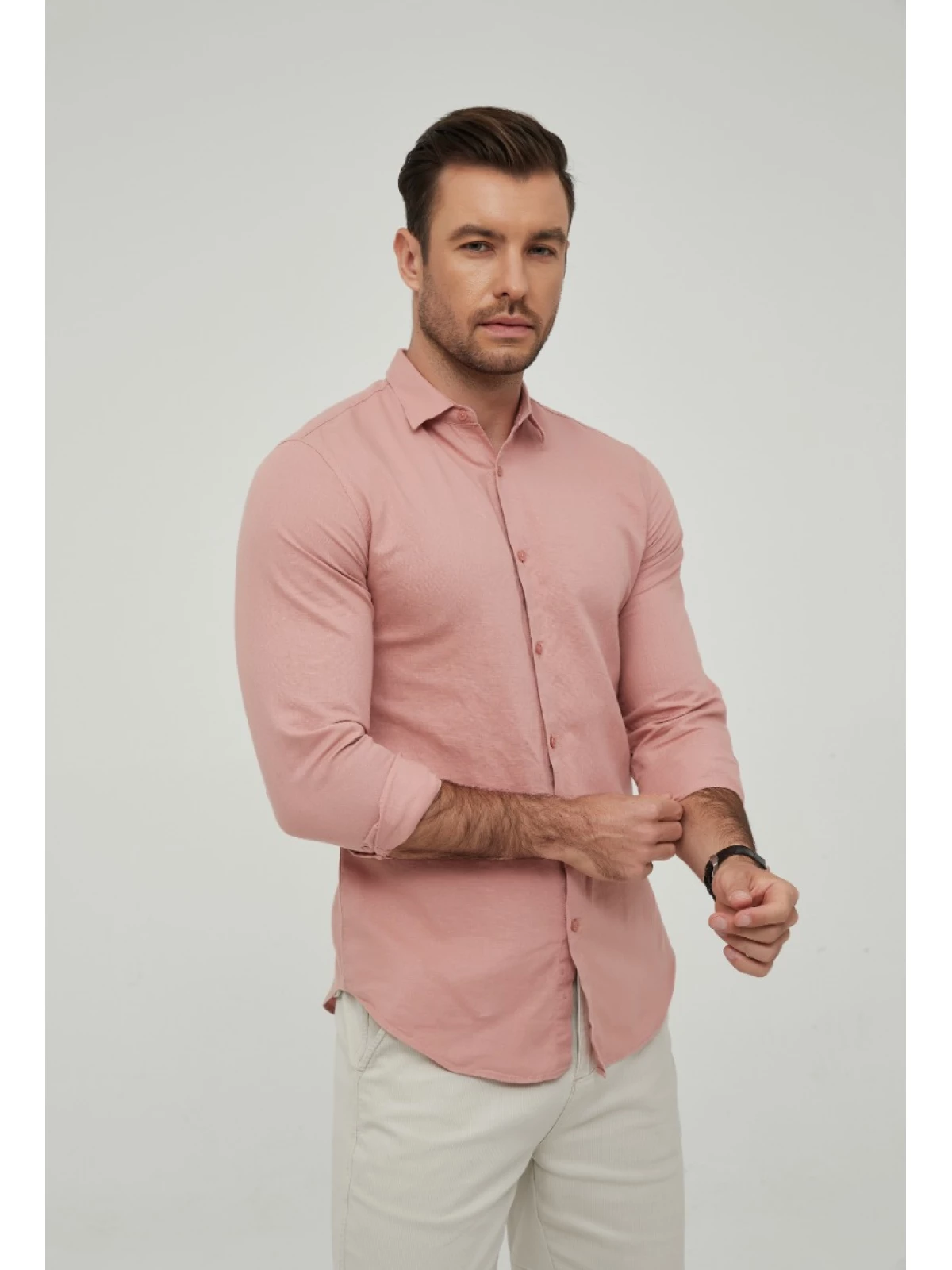 linnen heren overhemd