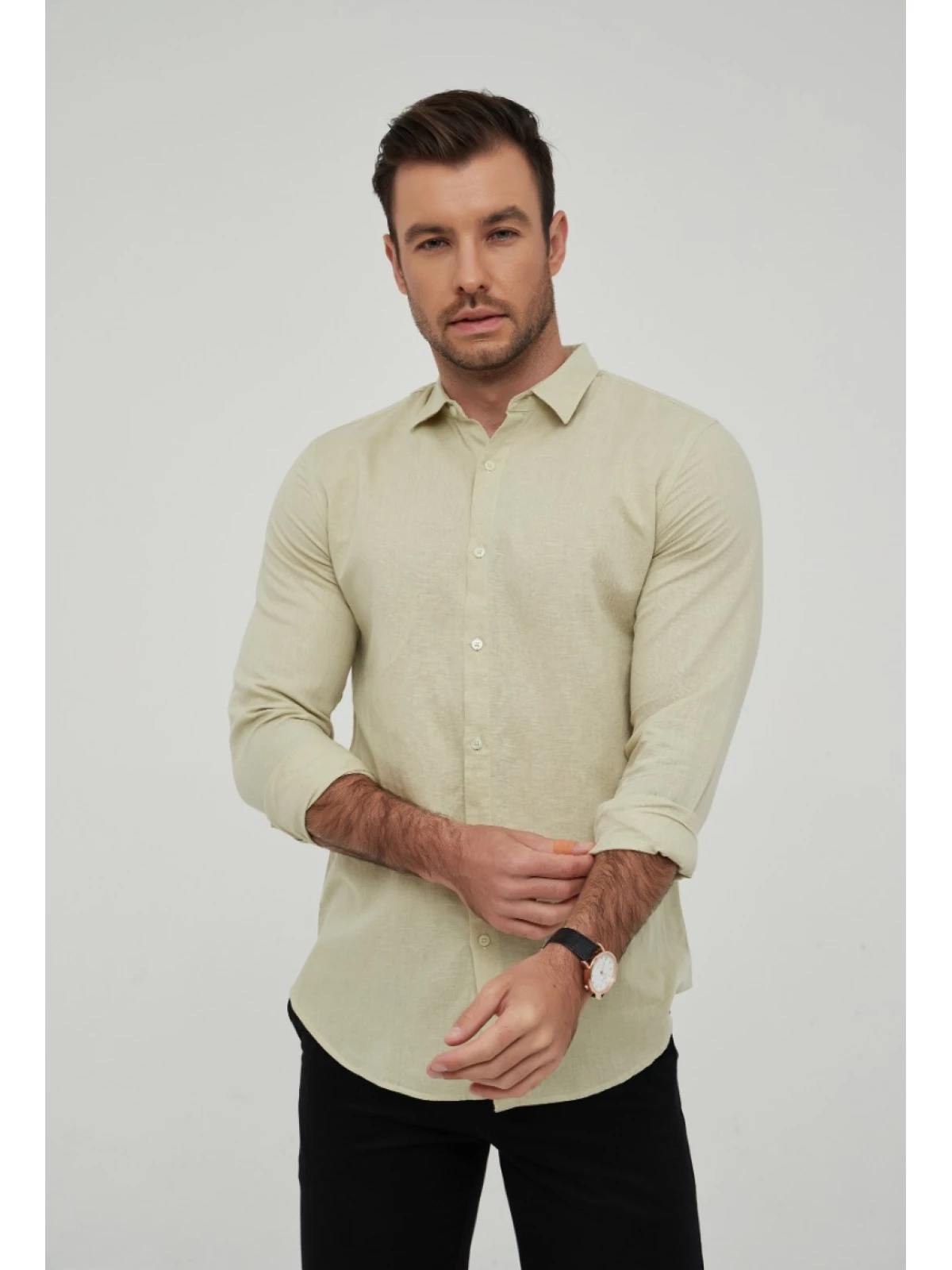 heren overhemd linnen