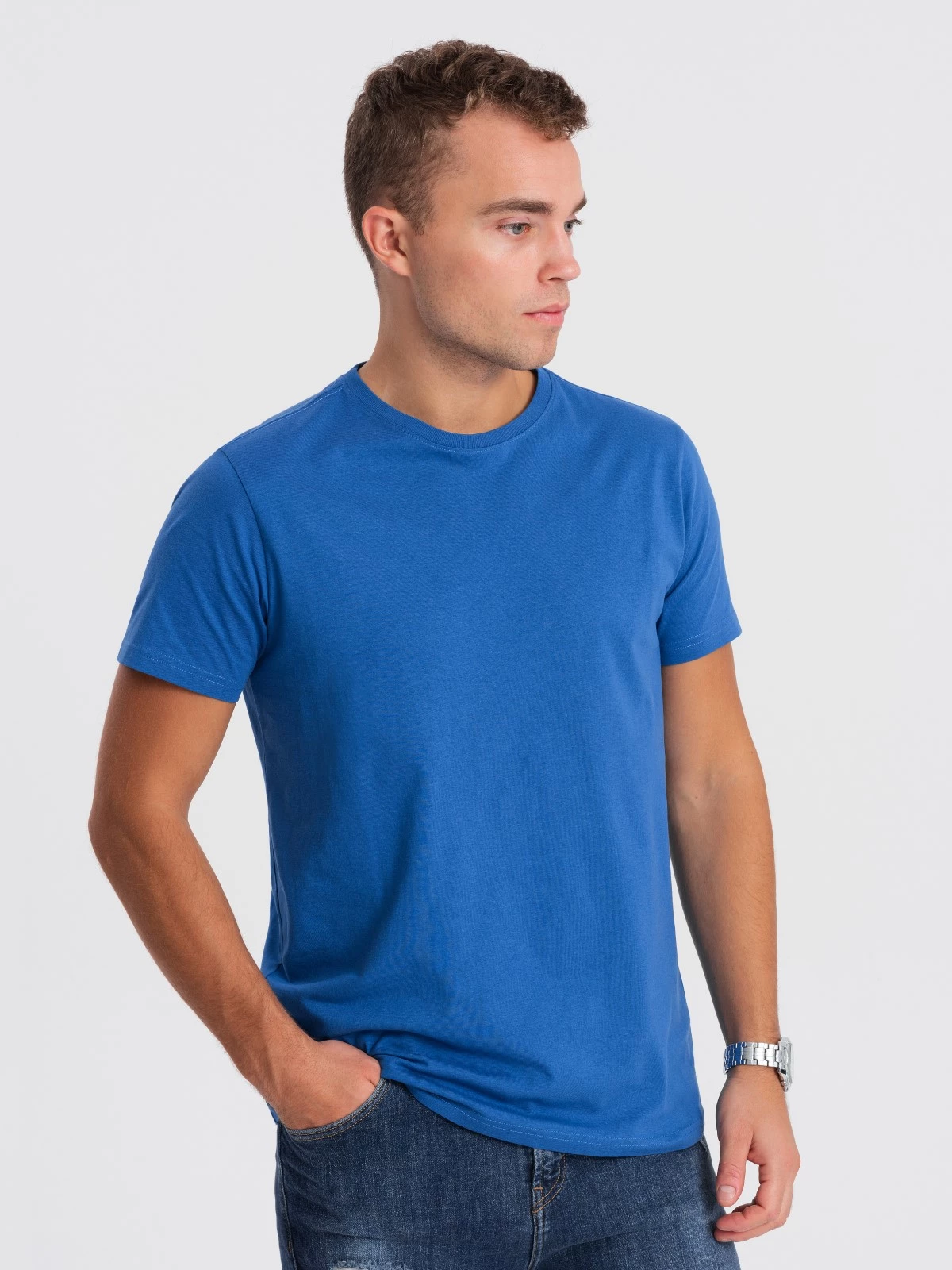 Ombre - Kaston - T-Shirt Heren - Blauw - Modaitalia - Art.nr. 0146