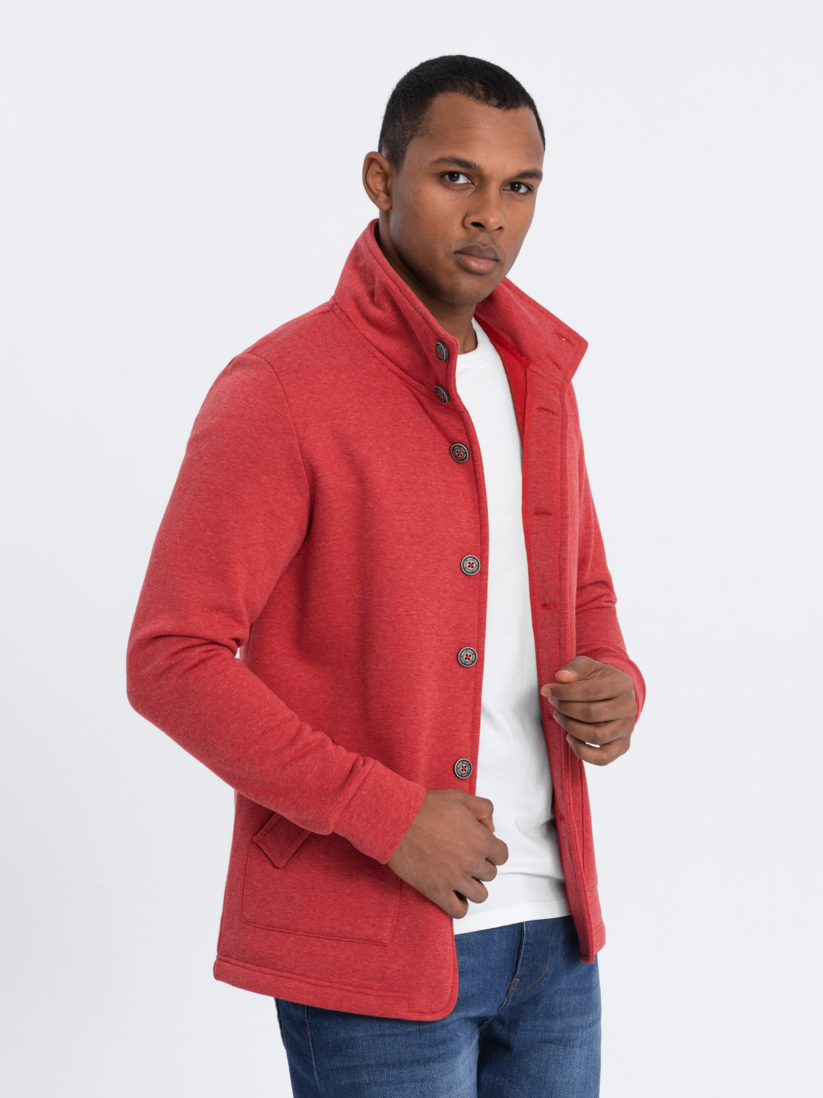 Heren - Vest - Jasje - Arona - Rood- OM-0171-3