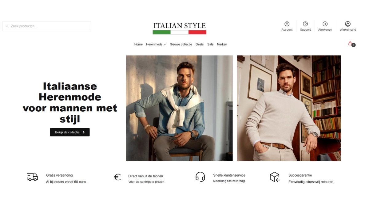 Italiaanse Herenmode Italiaanse Kleding Italian Style Slim Fit