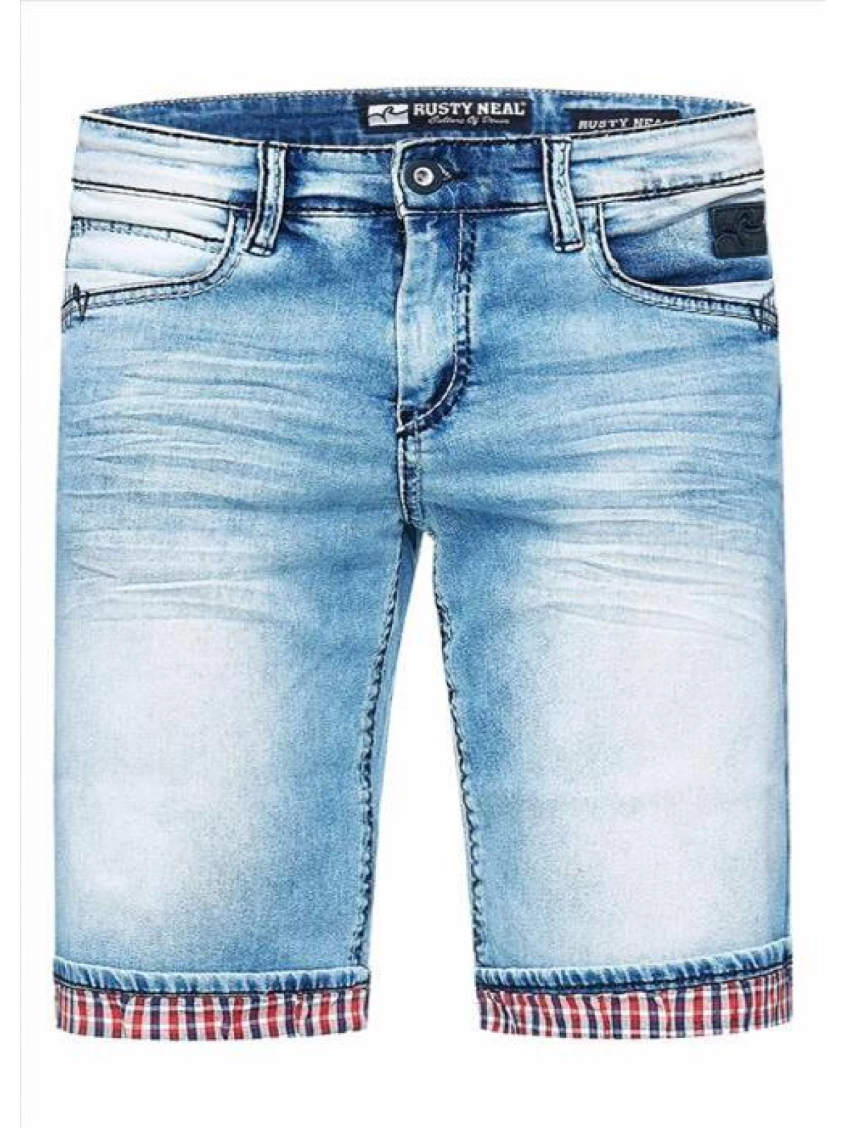 Rusty Neal - Korte Spijkerbroek Heren - Dunster - Regular Fit - Italianstyle - Art.nr. 13619