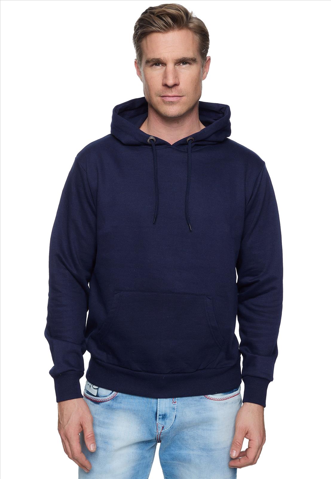 Heren Sweatshirt Hoodie Marine - MA-19161