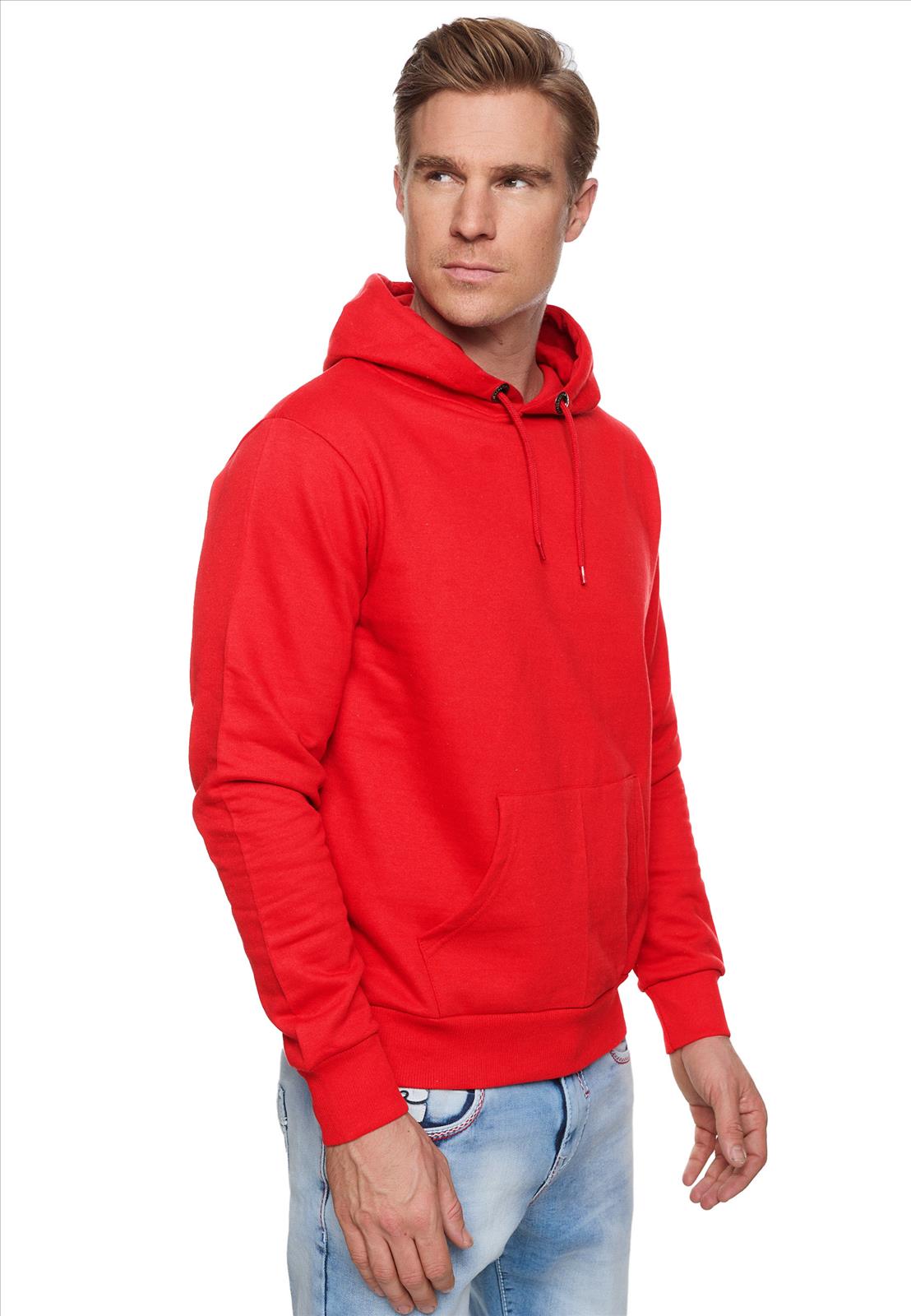 Heren Sweatshirt Hoodie Rood - RO-19161