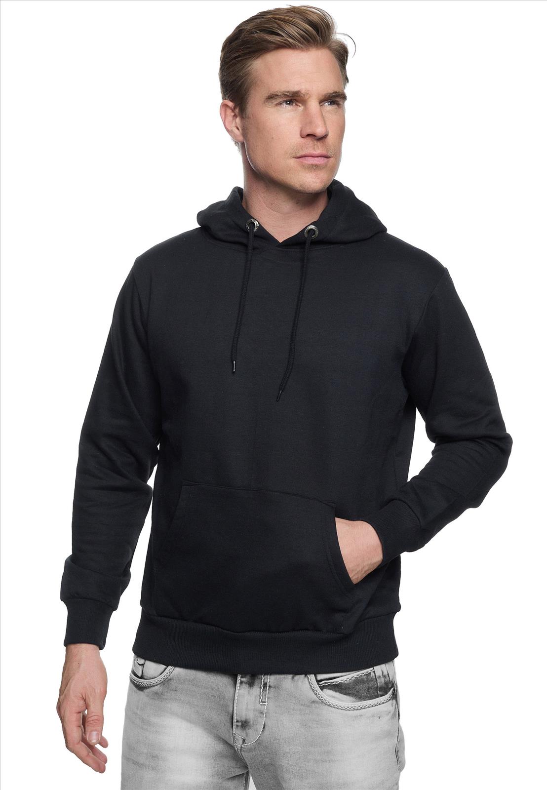 Heren Sweatshirt Hoodie Zwart - SC-19161