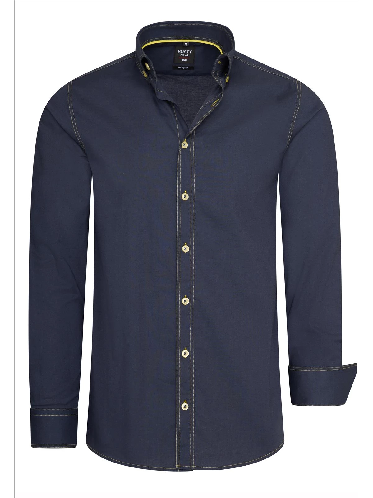 Italian Style - Heren Overhemd - Antraciet Navy - Casual - Style-Italy - Art.nr. 11024