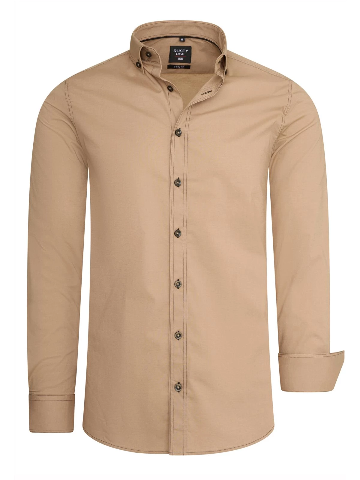Italian Style - Heren Overhemd - Camel - Casual - Style-Italy
