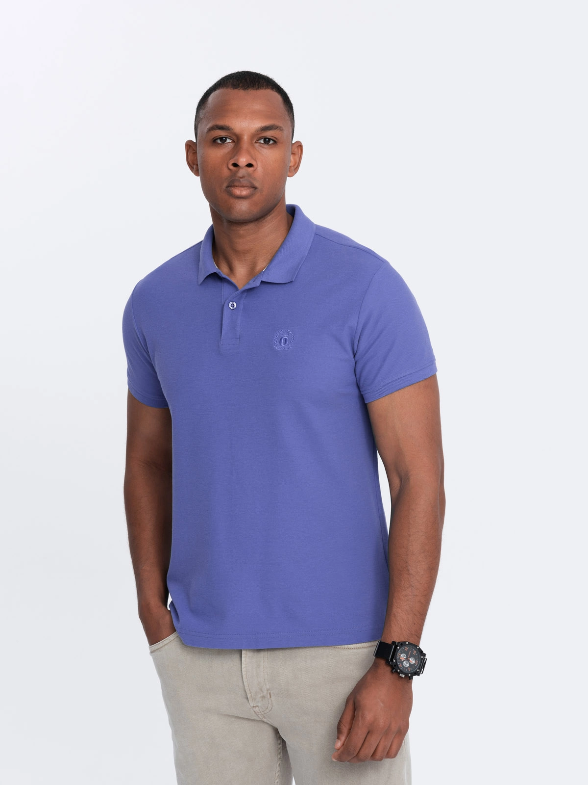 Poloshirt Heren - Korte Mouw - Paars - 0100PR