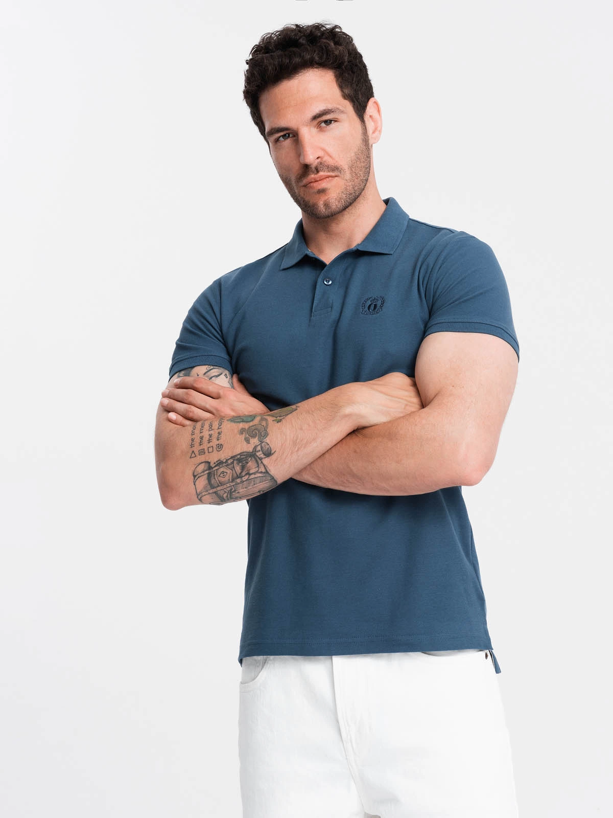 Poloshirt Heren - Korte Mouw - Donkerblauw - 0100DB