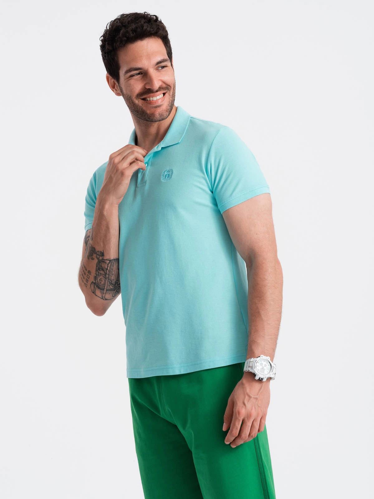 Poloshirt Heren - Korte Mouw - Mint - 0100MNT