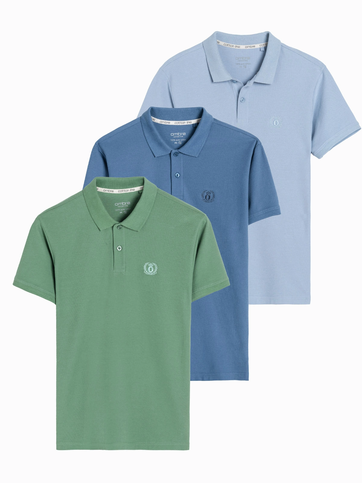 Poloshirt Heren Combi Voordeel Pack - Z28V23 - 3 stuks