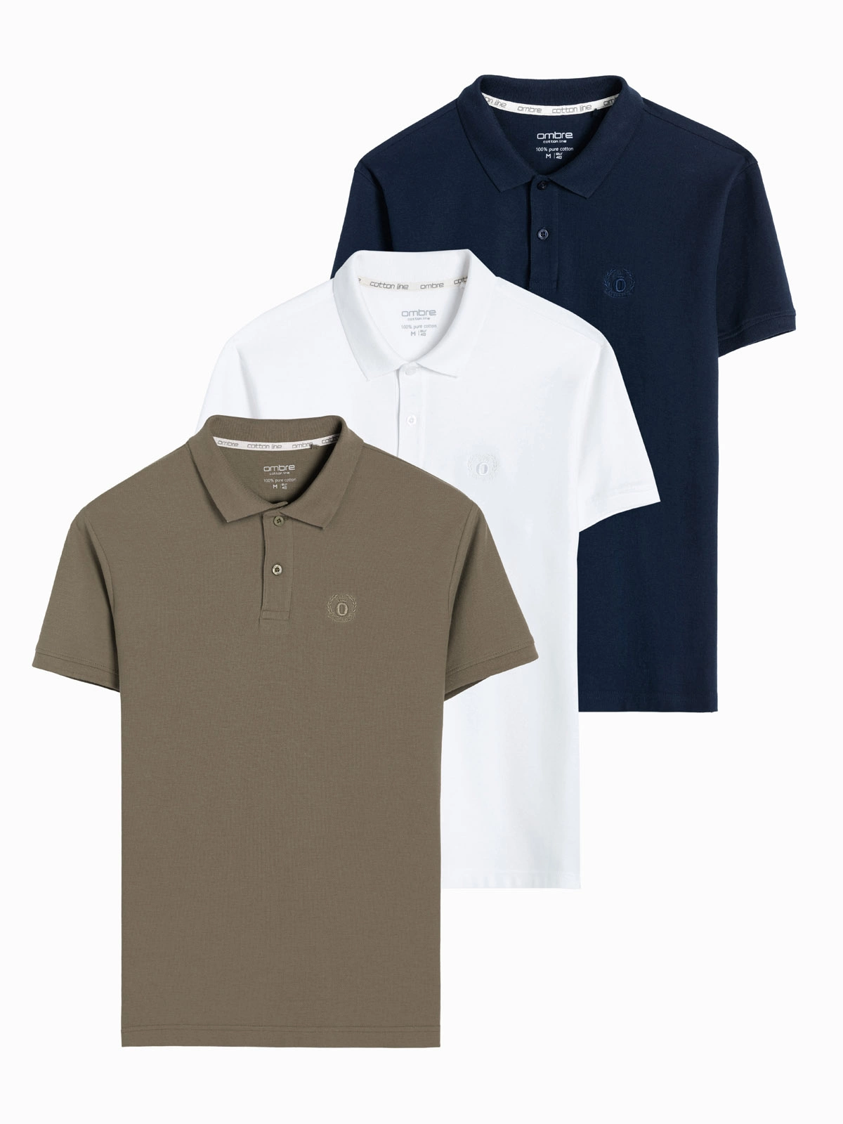 Poloshirt Heren Combi Voordeel Pack - Z28V24 - 3 stuks