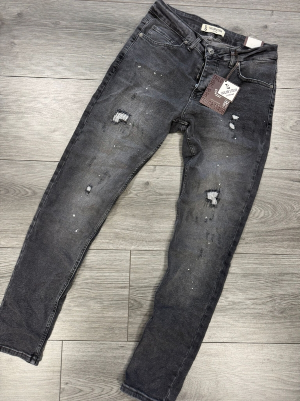 Tailor Stash - Heren Jeans - Antraciet - Lengte 32 - Art.nr. TS-10-AN