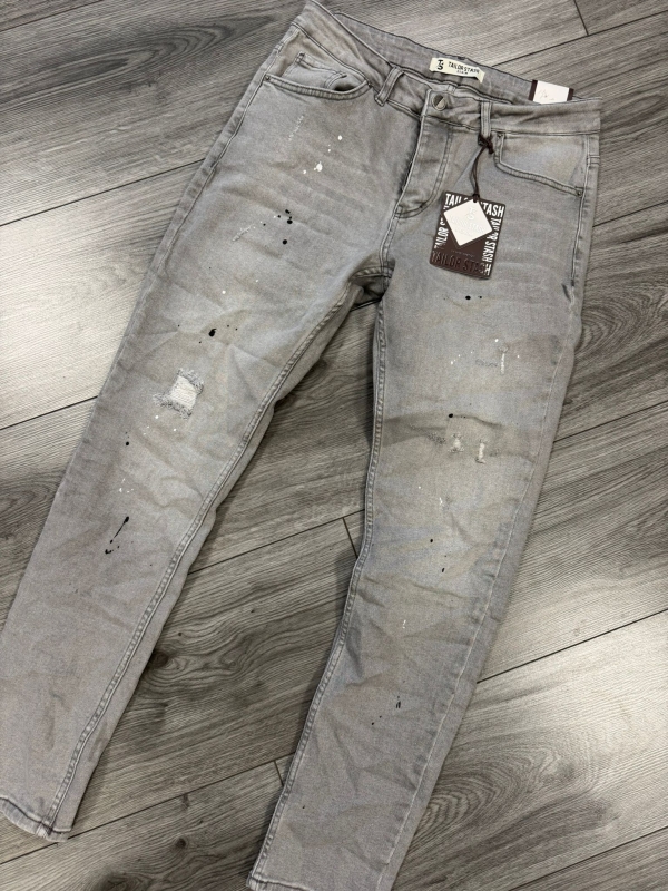 Tailor Stash - Heren Jeans - Grijs - Lengte 32 - Art.nr. TS-10-GR