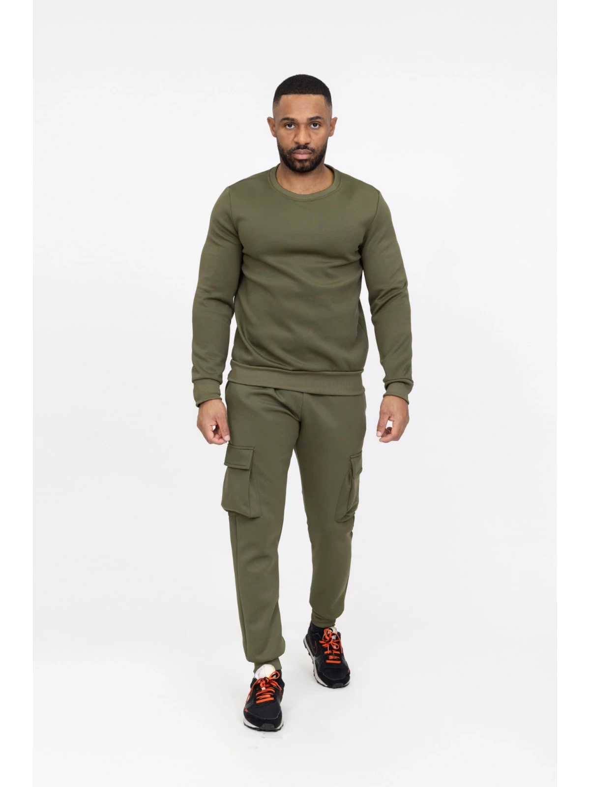 Zayne Milano - Heren Joggingspak - Kaki - Style-Italie - Art.nr. ZP683-6