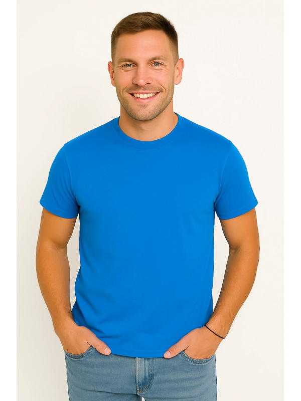 X-Name - Heren T-Shirt - Lichtblauw - Ronde Hals - Italianstyle - Art.nr. XN-YE-19-LB