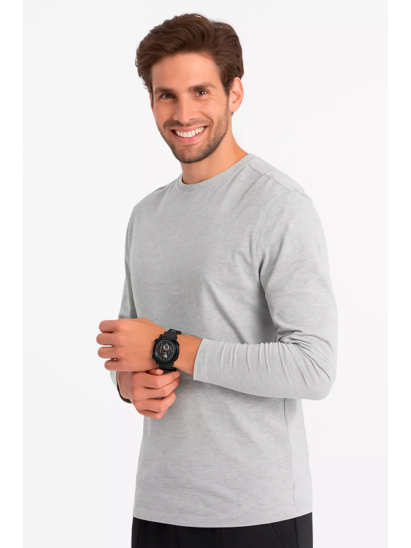 Ombre - Longsleeve Heren - Grijs - Tivoli - Modaitalia - Art.nr. 0106