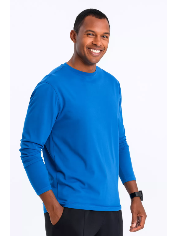 Ombre - Trania - Longsleeve Heren - Blauw - Modaitalia - Art.nr. 0106