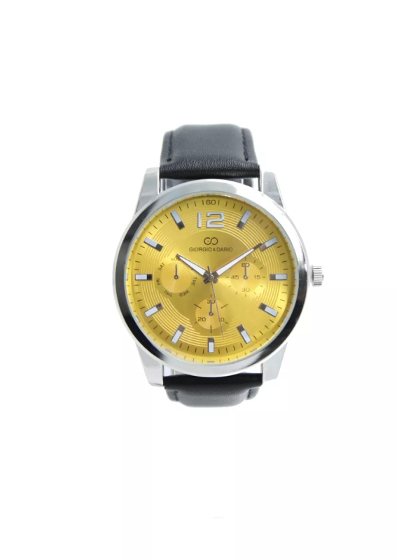 Giorgio & Dario - Herenhorloge - Geel - Analoog - Art.nr. GD220208YEL